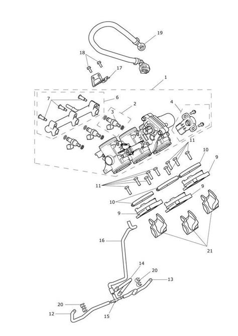 Triumph Trophy Fuel Injector Injectors Rail System T