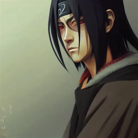 Itachi Uchiha Highly Detailed Digital Painting Stable Diffusion