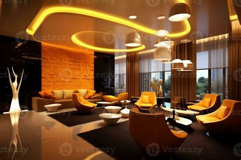 Interior of a modern hotel lounge, Generative AI 29876350 Stock Photo at Vecteezy