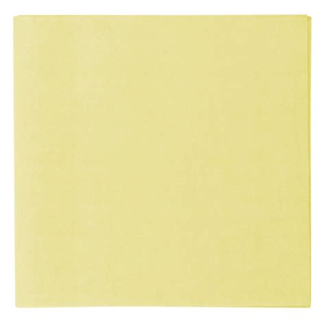 Serviette De Table Papier Jaune Pastel