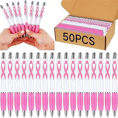 Amazon Ctosree Pcs Pink Ribbon Retractable Gel Roller Ball Pen