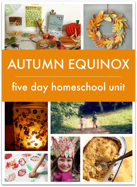 Autumn Equinox homeschool unit with free printables - NurtureStore