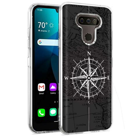 Phone Case For LG Harmony 4 Xpression Plus 3 K40S Dark Map Compass