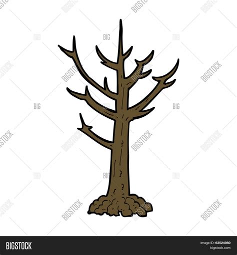 Cartoon Naked Tree Vector Photo Free Trial Bigstock