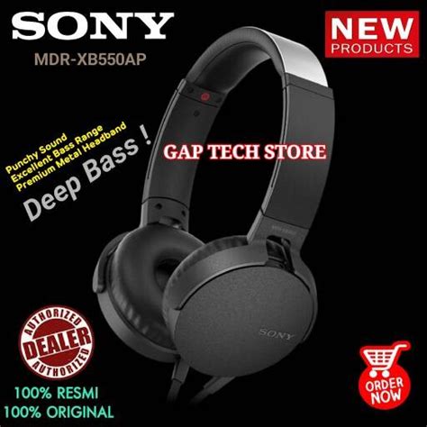Jual SONY MDR XB550 AP / XB550AP EXTRA BASS Headphones with Mic ...
