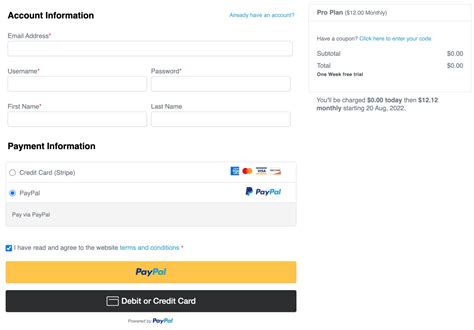 PayPal Payments Plugin For WordPress ProfilePress Addon