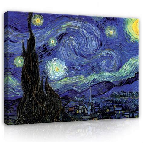 Obraz Na Płótnie Ścianę Do Salonu Sypialni VAN GOGH GWIEŹDZISTA NOC