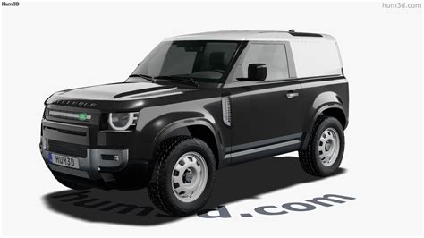 Land Rover Defender 90 Hardtop 2022 360도 3d 모델 Hum3d