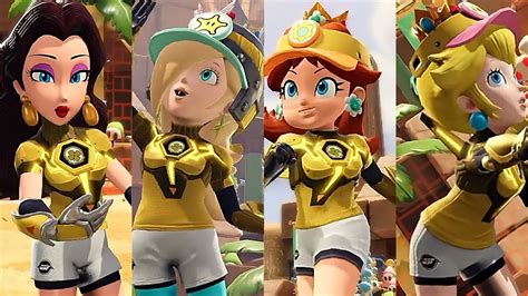 Mario Strikers Battle League Pauline Rosalina Daisy And Peach Gameplay Charms Youtube