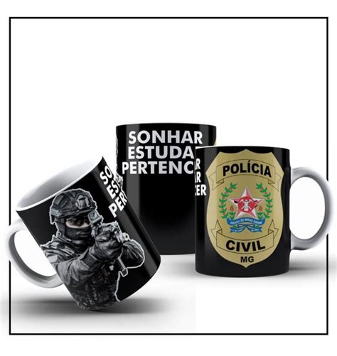 Caneca Personalizada Pol Cia Civil Mercadolivre