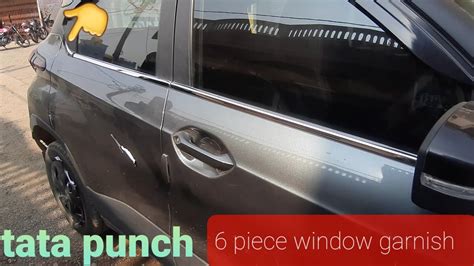 Tata Punch Window Garnish Installation Tata Punch Accessories Pikku