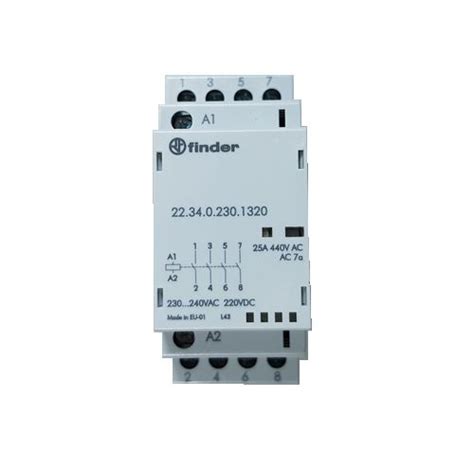 Реле Finder 22.32.0.230.1320 контактор 4 NO управление 220 В - купить ...