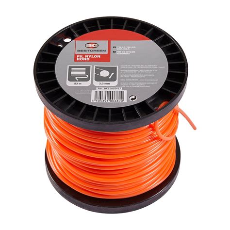 Fil Nylon Rond Mm X M Orange Bricorama