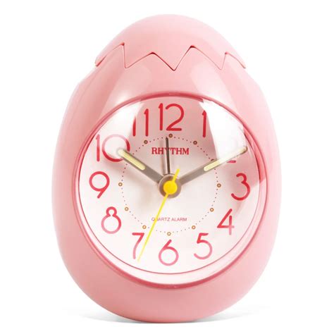 Cute Egg Shape Alarm Clock Ultra Silent Jumping Movement Clocks