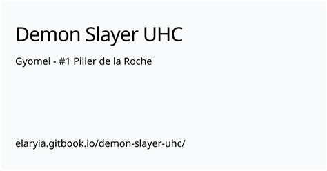 Gyomei Pilier De La Roche Demon Slayer Uhc