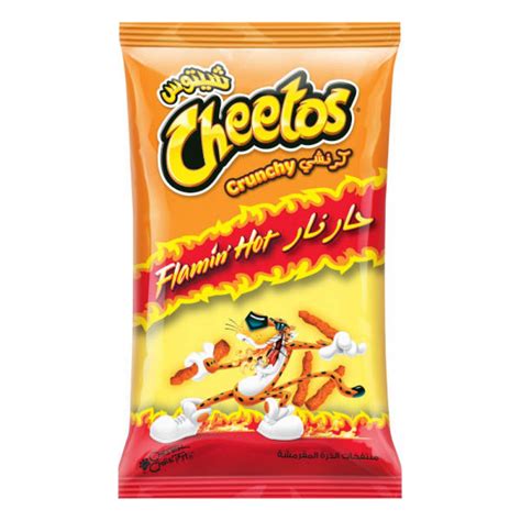 Cheetos Crunchy Flamin Hot Corn Snacks Gm