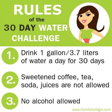 How To Start A Day Water Challenge The Rules Water Challenge