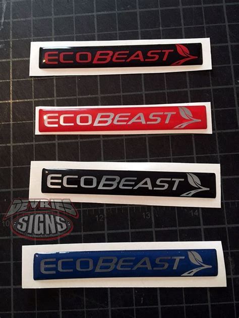 Gel Coated Domed Ford Ecobeast Emblem Overlays Ecoboost Eco Etsy