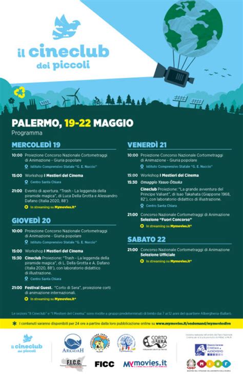 Ritorna Il Cineclub Dei Piccoli A Palermo Dal 19 Al 22 Maggio