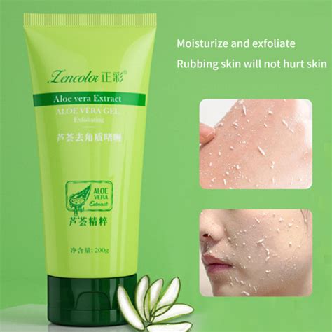 Aloe Vera Exfoliating Gel For Deep Cleansing Removing Dead Skin Improving Rough And Dull Skin