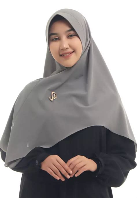 Jual Rabbani Rabbani Kerudung Instan Dewasa Bedford Exclusive Grey L