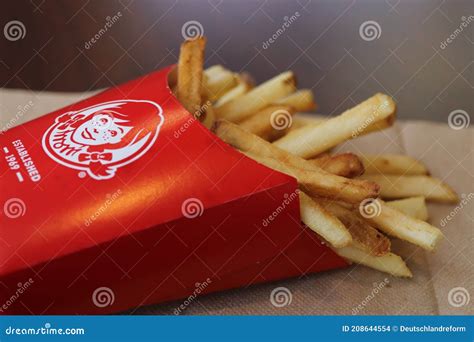 French Fries at a Wendyâ€™s Restaurant. Editorial Stock Image - Image ...