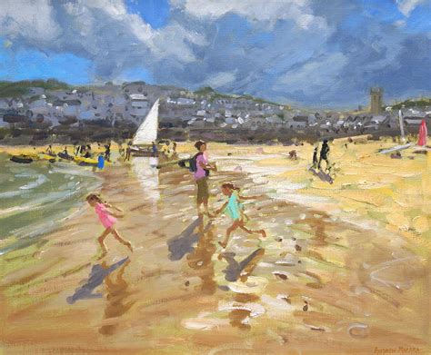 August In St Ives Painting By Andrew Macara Fine Art America