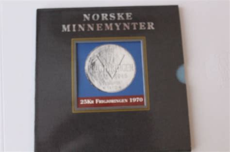 Norsk Minnemynt 25 Kr 1970 I Flott Forpakning FINN Torget