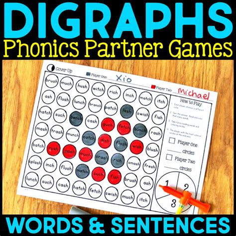 Phonics Partner Games for Digraphs