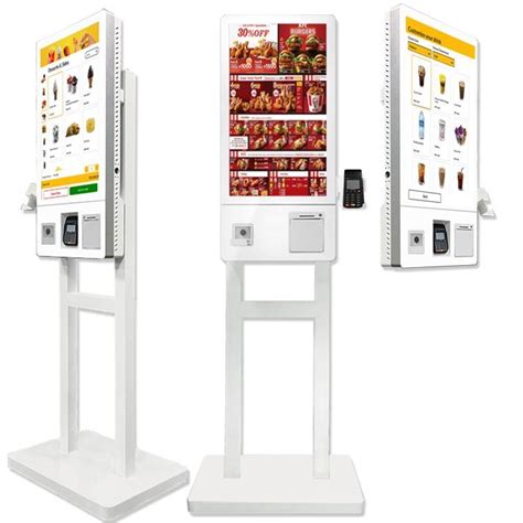 Cashless Payment Self Service Kiosk Credit Card Ordering Restaurant