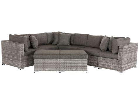 Sunlake Piece Wicker Patio Furniture Set In Grey Susie S Garden