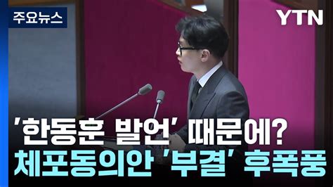 라이브앵글 한동훈 발언 때문에체포동의안 부결 후폭풍 Ytn Youtube