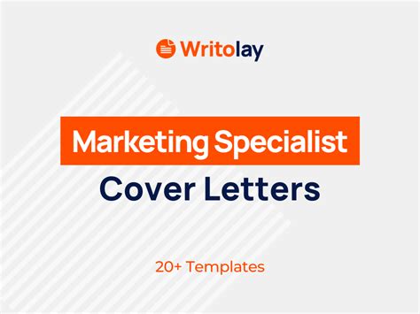 Marketing Specialist Cover Letter Example 4 Templates Writolay