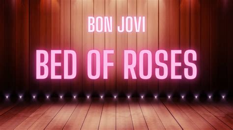 Bon Jovi Bed Of Roses Karaoke Version YouTube