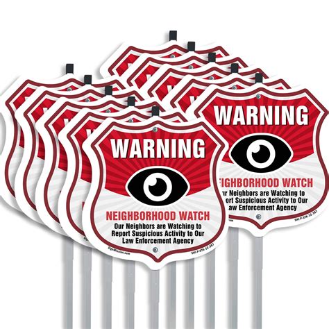 Neighborhood Crime Watch Warning Our Neighbors Are Watching To Report