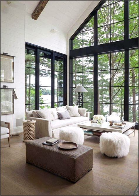 Modern Lake House Living Room - Living Room : Home Decorating Ideas # ...