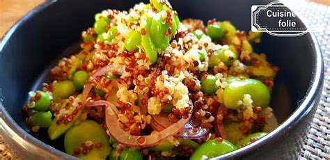 Recette De Quinoa Rouge Et Blanc Aux Fèves Et Petits Pois Chaud Ou