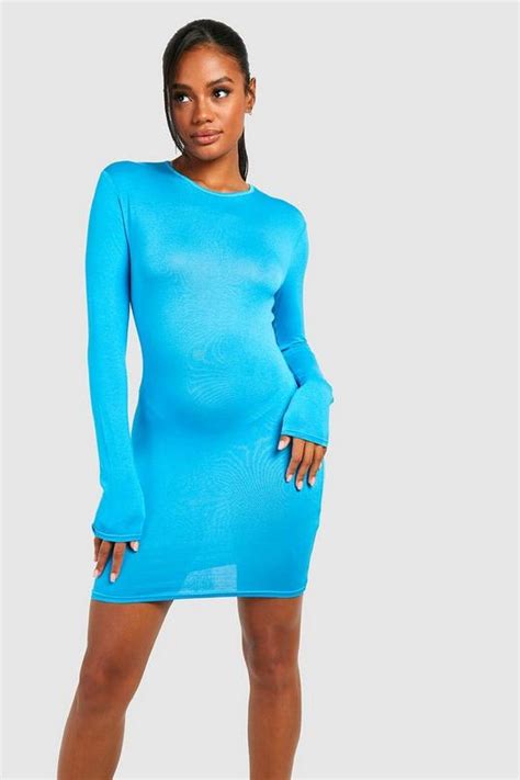 Long Sleeve Bodycon Dress Boohoo Uk