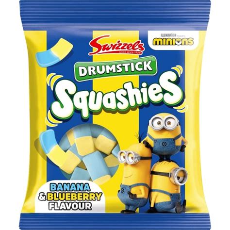 Swizzels Drumstick Squashies Banana Blueberry Flavour G