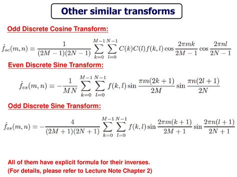 Even Discrete Cosine Transform The Chinese University Of Hong Kong