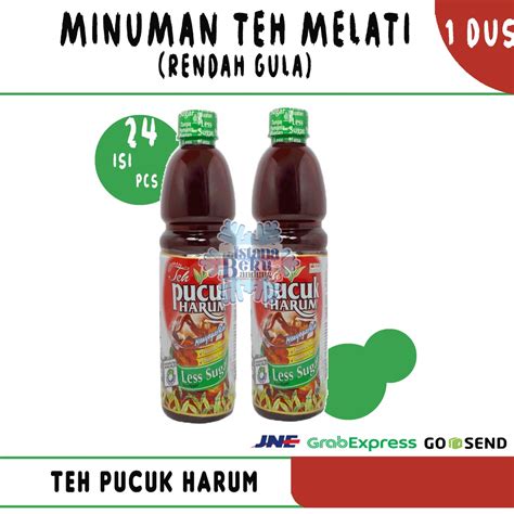 Jual Teh Pucuk Harum Melati Less Sugar 350ml 1 Dus 24 Pcs Shopee