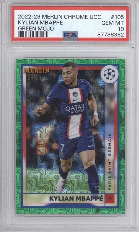 Kylian Mbappe Topps Merlin Chrome Uefa Club Competitions