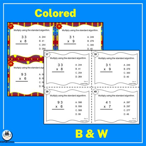 Digit By Digit Multiplication Task Cards Made By Teachers