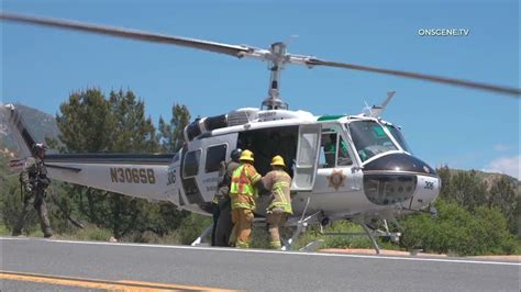 Person Airlifted After Head On Crash Youtube