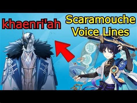 Scaramouche Voice Lines About The Harbingers | Kazuha | Raiden | And ...