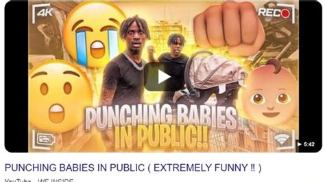 PUNCHING BABIES IN PUBLIC ( EXTREMELY FUNNY ) - iFunny