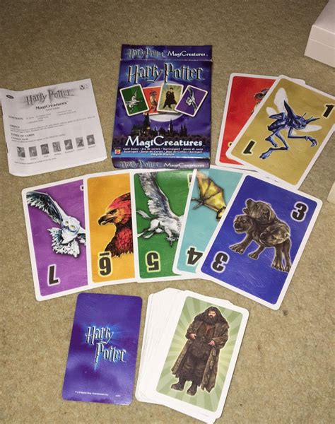 Jogo De Cartas Harry Potter Manual Brinquedo Mattel Nunca Usado