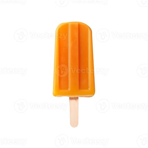 Tasty Orange Popsicle Isolated On Transparent Background 27144767 Png