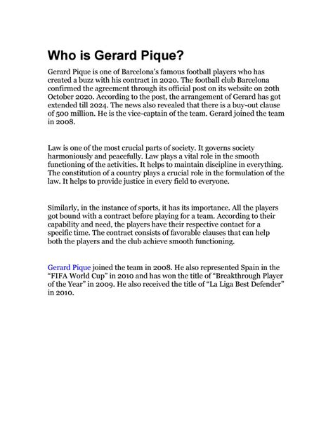 Gerard Pique by celebs1 - Issuu