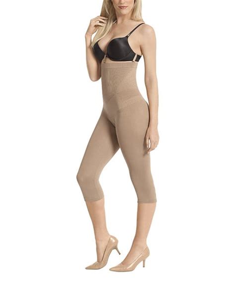 Nude High Waist Firm Compression Shaper Capri Leggings Plus Too Plus Size Outfits Plus Size